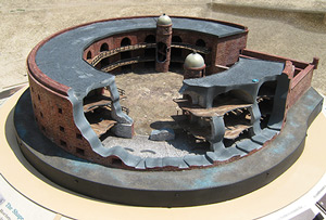 Scale model of Castle Williams