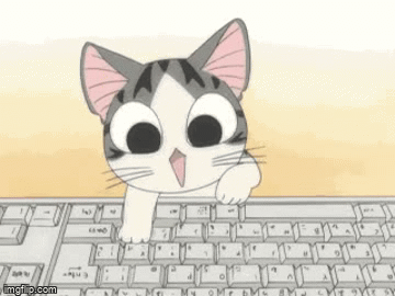  404 error cat on keyboard